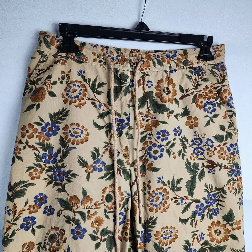 Vintage Lauren Ralph Lauren Floral Print Cropped Capri Pants | Women's 8